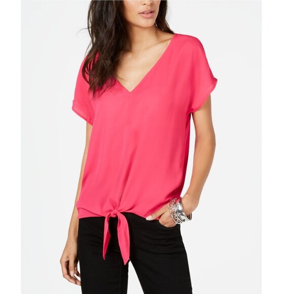 INC Tie-Front Top - Picture 1 of 6